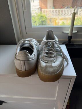 Adidas Originals Sambas White & Seafoam Suede